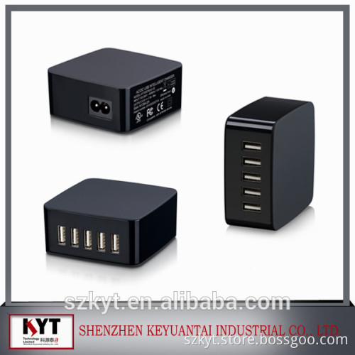 5V 7.8A 40W SAA C-TICK approved charger 5USB Charger KC certificate USB Charger for phone